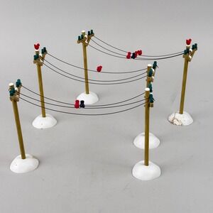 Department 56 Village 6 Telephone Poles Christmas Accessory